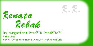 renato rebak business card